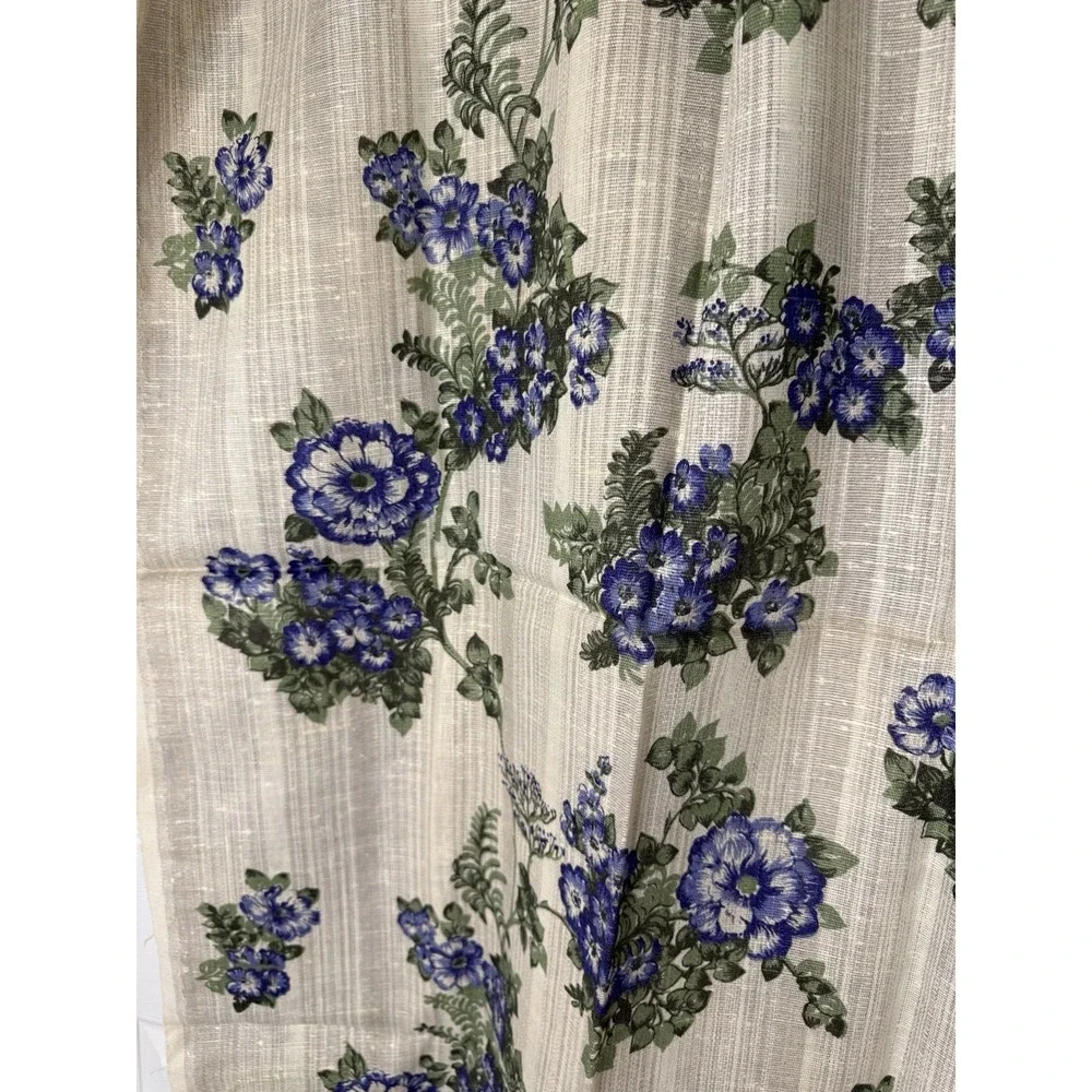 NEW VTG Purple Floral linen tablecloth handmade Made Eastern Europe 60x60